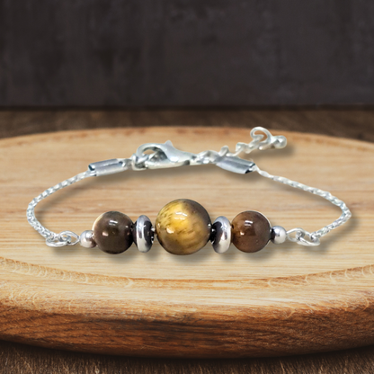 Bracelet en Œil de Tigre - ENAE Minéraux