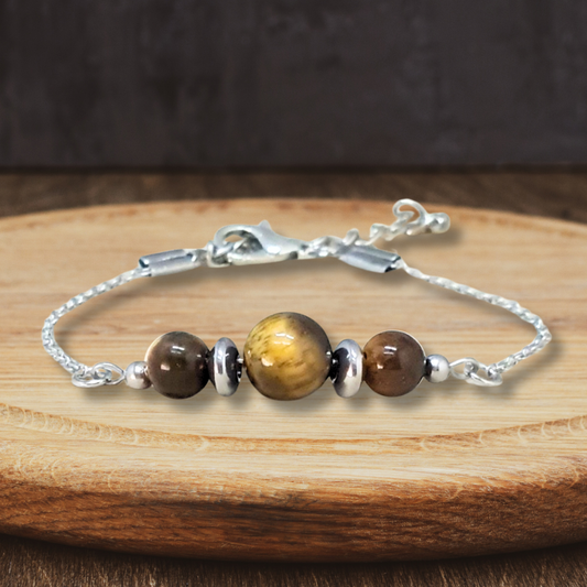 Bracelet en Œil de Tigre - ENAE Minéraux