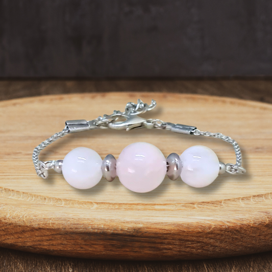 Bracelet en Quartz rose - ENAE Minéraux