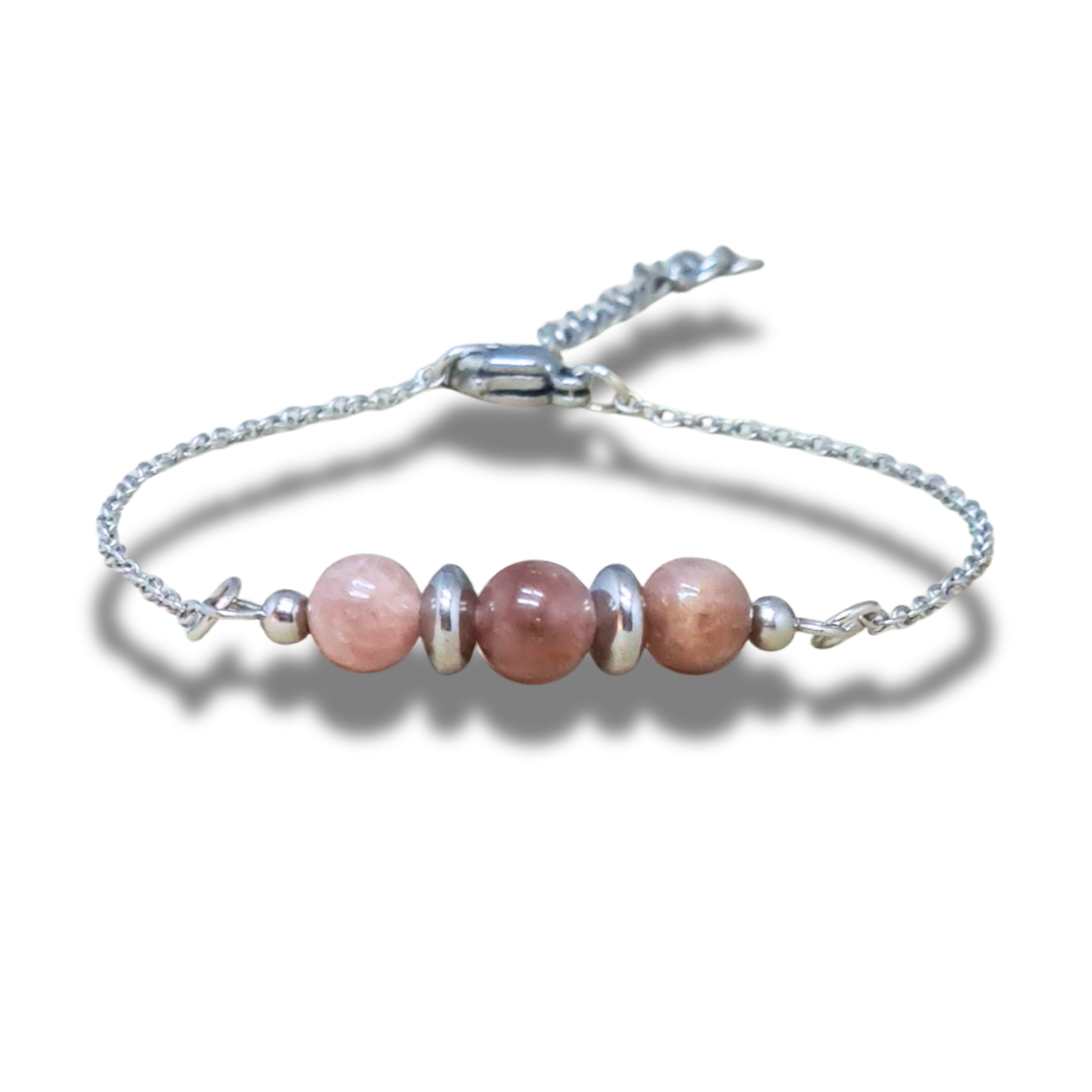 Bracelet en Spinelle rose