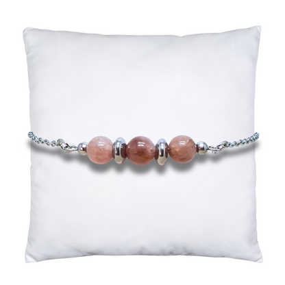 Bracelet en Spinelle rose
