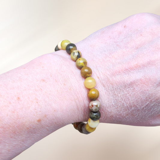 bracelet, Bumble Bee, lithotherapie, pierre ENAE Mineraux
