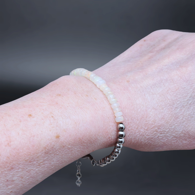 bracelet, lithotherapie, opale welo, pierre ENAE Mineraux