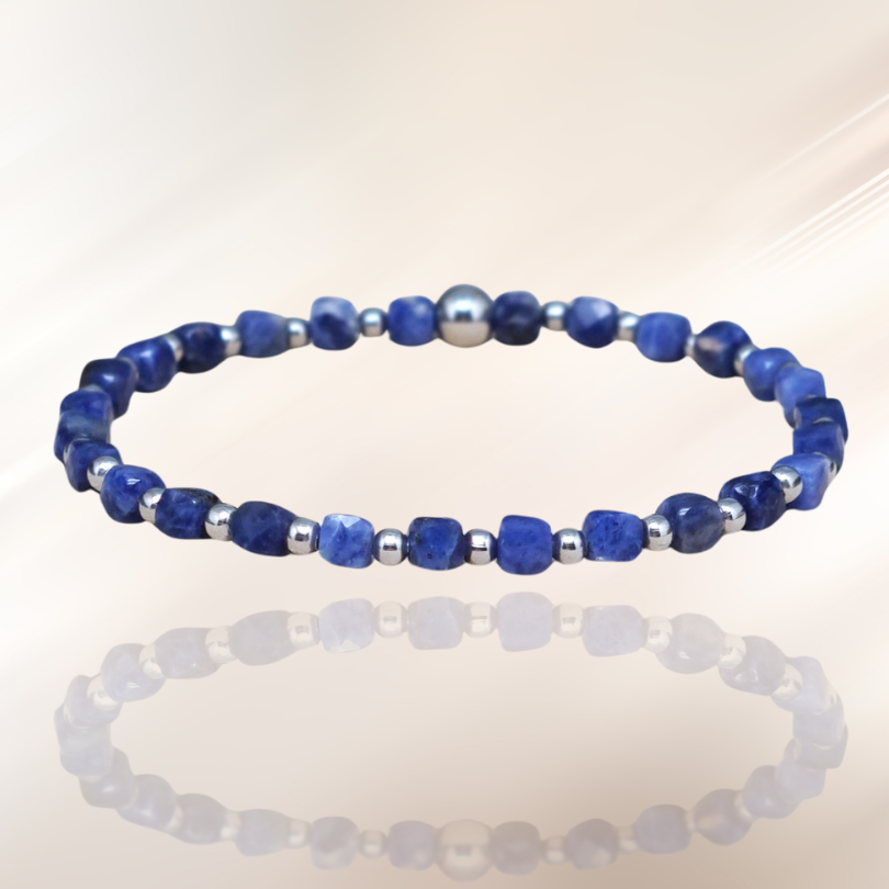 Bracelet en Sodalite 4mm