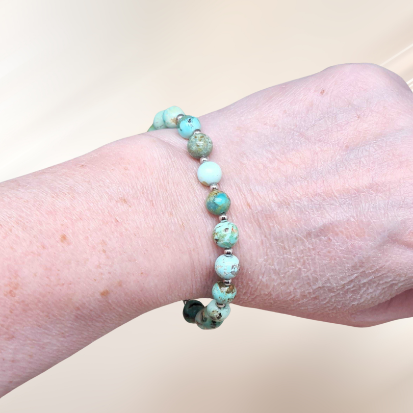 bracelet, lithotherapie, pierre, turquoise ENAE Mineraux
