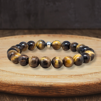 Bracelet en Œil de Tigre 6mm