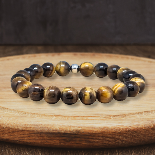 Bracelet en Œil de Tigre 6mm