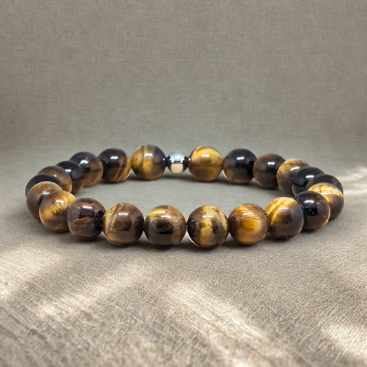 Bracelet en Œil de Tigre 8mm
