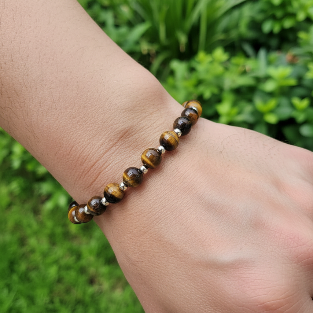 Bracelet en Œil de Tigre 6mm