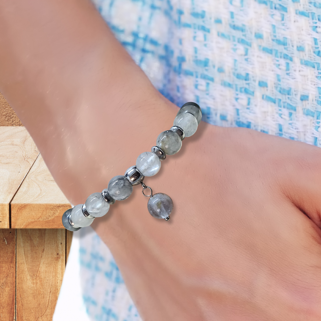 Bracelet en Quartz gris - ENAE Minéraux