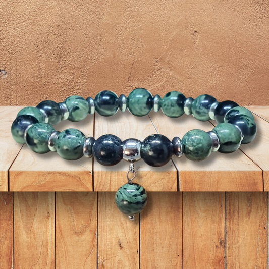 Bracelet en Rhyolite Kambaba - ENAE Minéraux