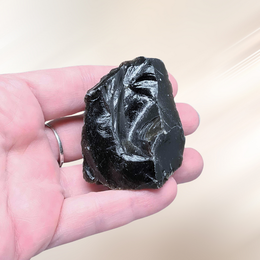 brute, lithotherapie, obsidienne doree, pierre ENAE Mineraux
