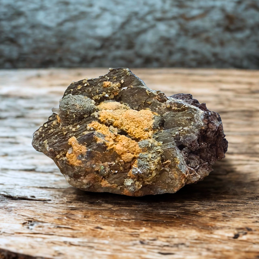 Calcite et Chalcopyrite sur Blende 52g (MB561)