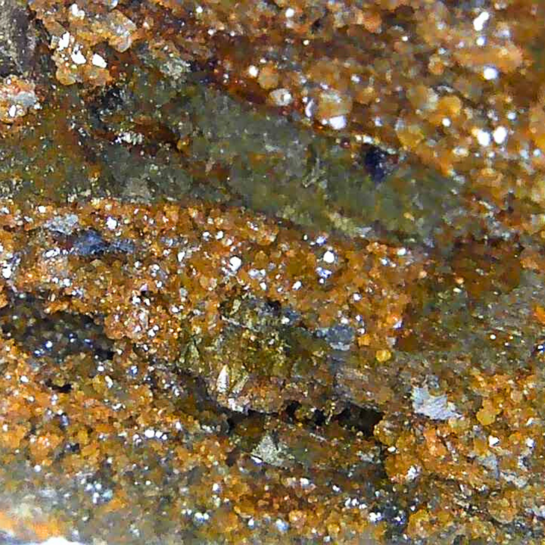 Calcite et Chalcopyrite sur Blende (MB561) - ENAE Minéraux
