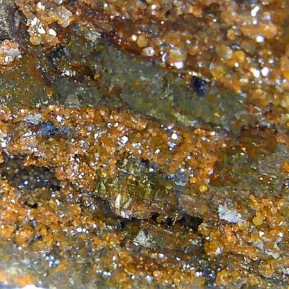 Calcite et Chalcopyrite sur Blende (MB561) - ENAE Minéraux