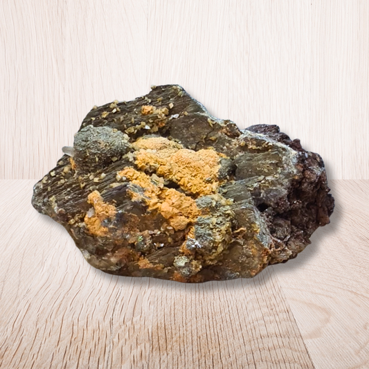 Calcite et Chalcopyrite sur Blende (MB561) - ENAE Minéraux