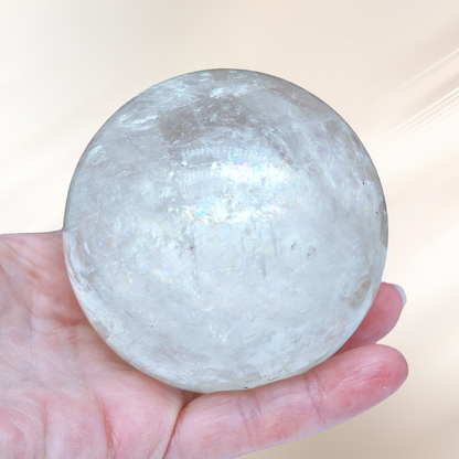 calcite, lithotherapie, pierre, sphere ENAE Mineraux