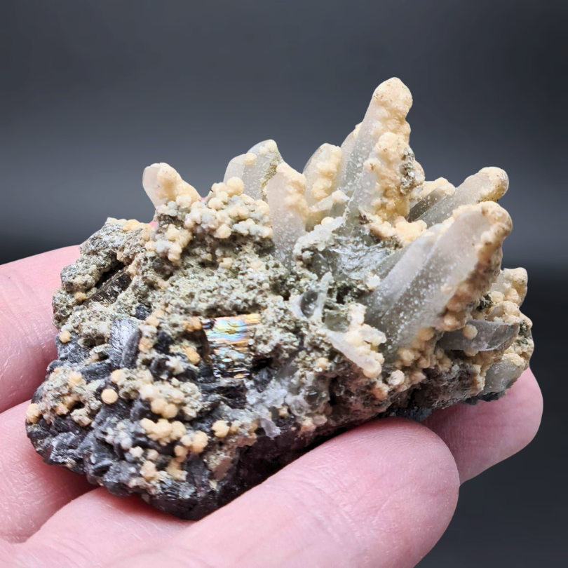chlorite, dolomite, galene, lithotherapie, pierre, quartz, sphalerite ENAE Mineraux