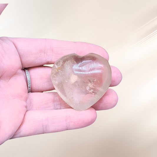 coeur, cristal de roche, lithotherapie, pierre ENAE Mineraux