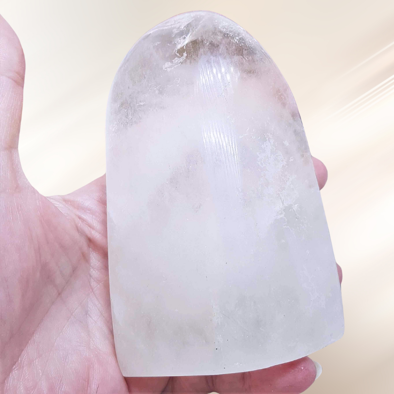 cristal de roche, forme libre, lithotherapie, pierre ENAE Mineraux