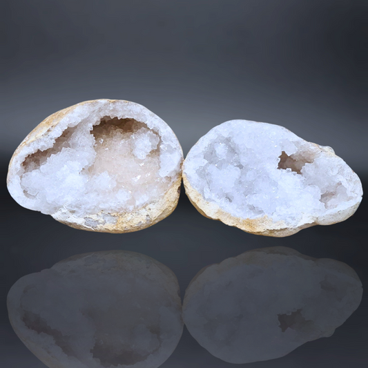 cristal de roche, geode, lithotherapie, pierre ENAE Mineraux