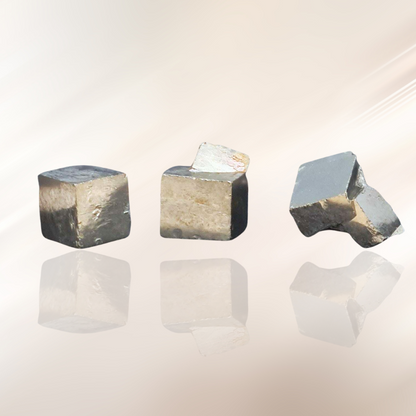 cube, lithotherapie, pierre brute, pyrite ENAE Mineraux