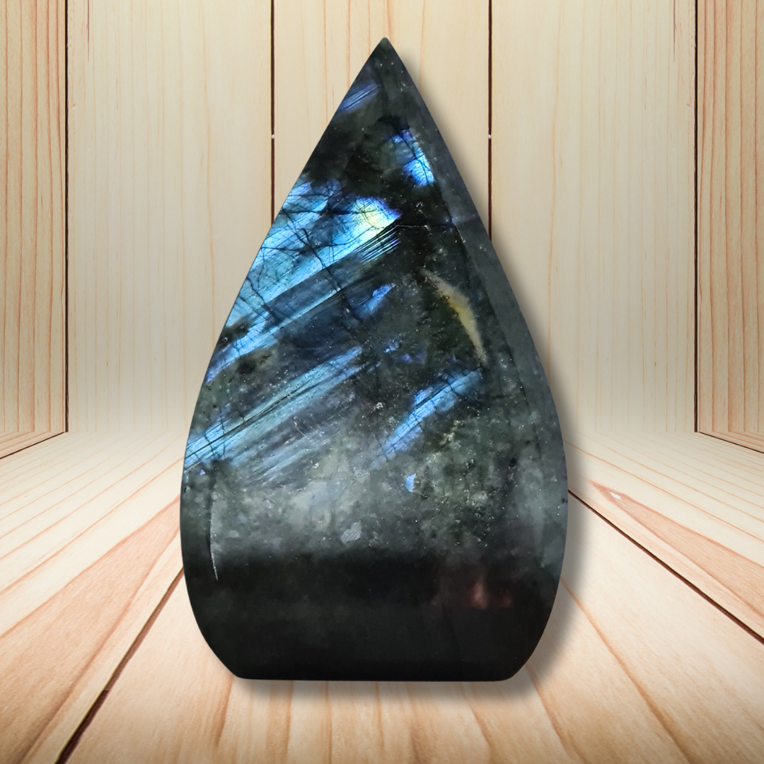 Flamme en Labradorite bleue 183g (PRGFL747)