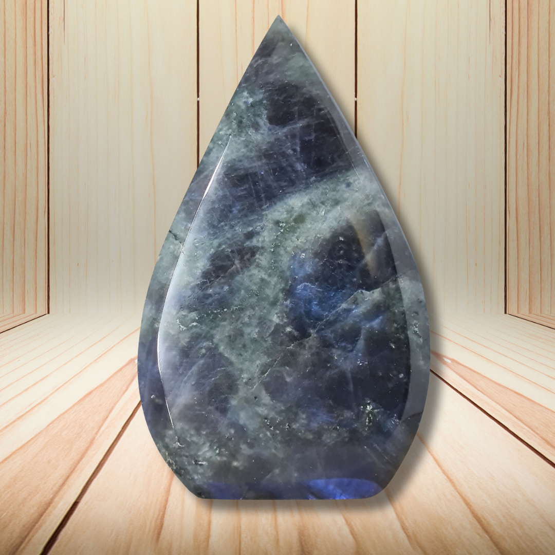 Flamme en Labradorite bleue 269g (PRGFL749)