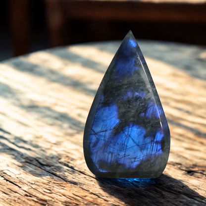 Flamme en Labradorite bleue 127g (PRGFL746)