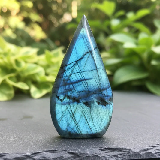 Flamme en Labradorite bleue 120g (PRGFL745)