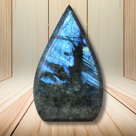 Flamme en Labradorite bleue 183g (PRGFL747)