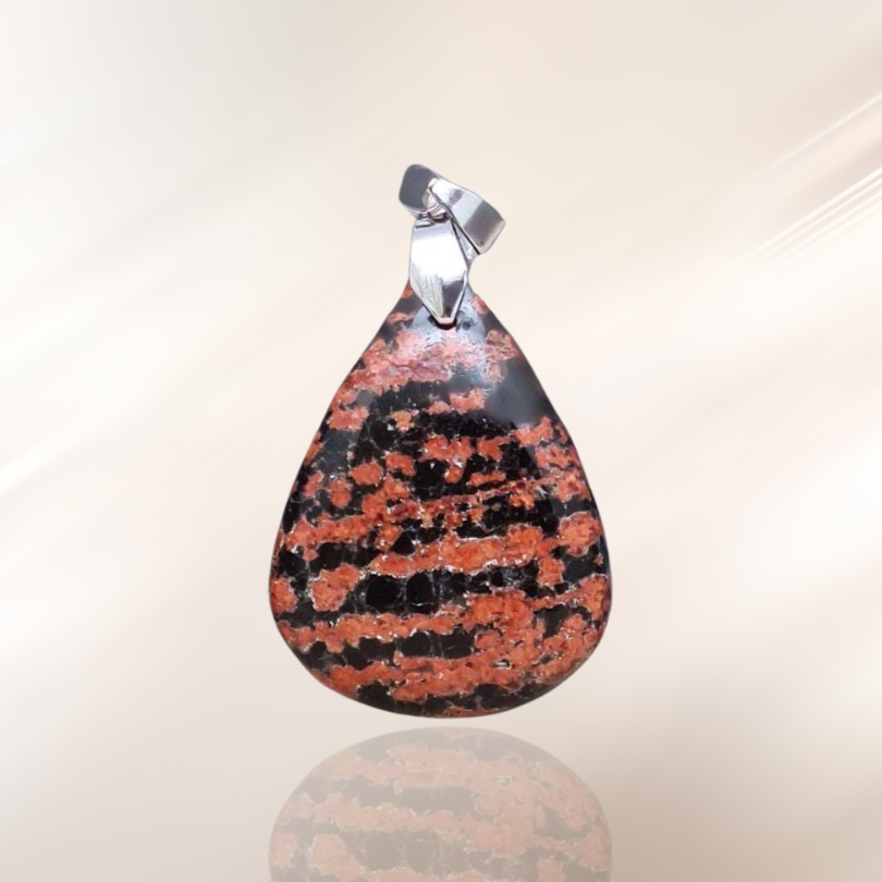 Pendentif en Obsidienne Fleurie (PE1959)