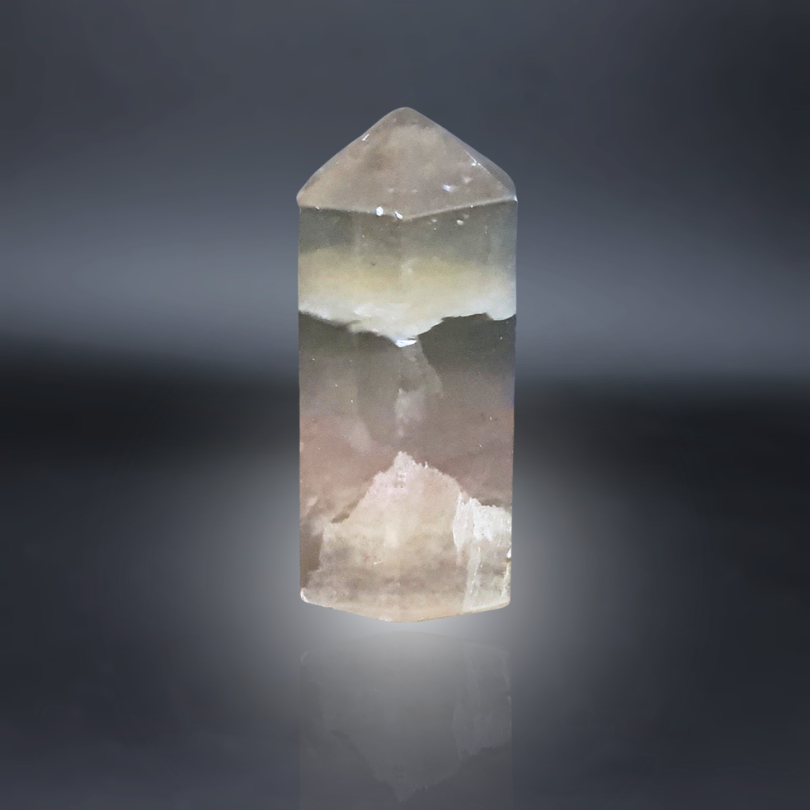 fluorite, pierre, pointe polie ENAE Mineraux