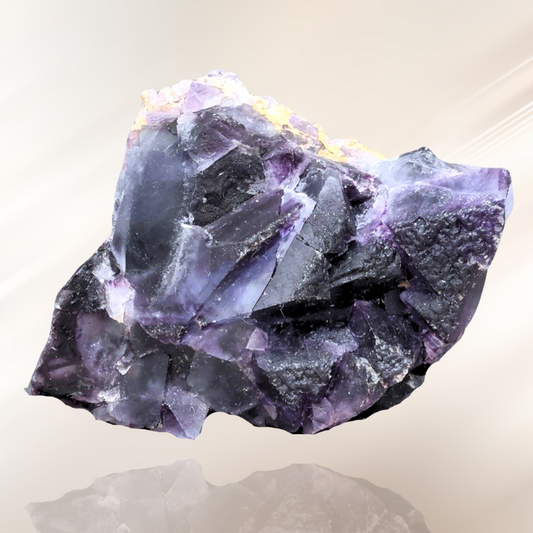 fluorite violette, lithotherapie, pierre brute ENAE Mineraux