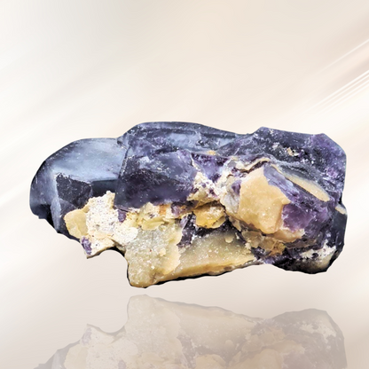 fluorite violette, lithotherapie, pierre brute ENAE Mineraux
