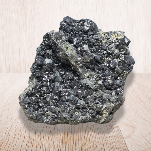 Galène, Chalcopyrite et Chlorite bruts (MB480) - ENAE Minéraux