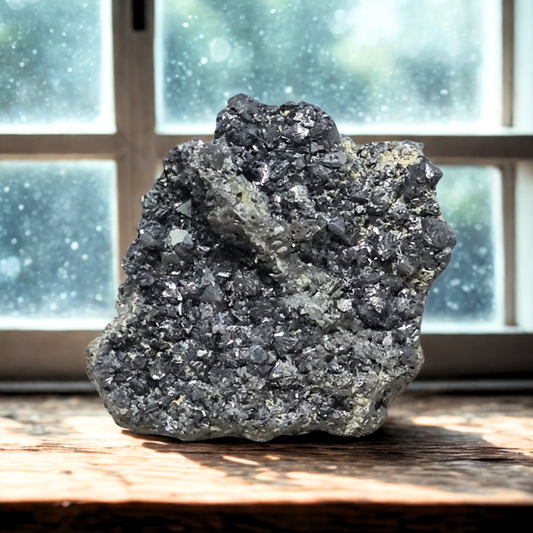 Galène, Chalcopyrite et Chlorite bruts 60g (MB480)