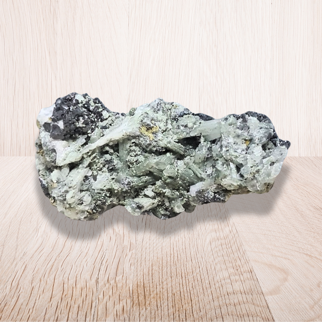 Galène, Calcite, Quartz, Chalcopyrite bruts (MB479) - ENAE Minéraux