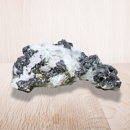 Galène, Calcite, Quartz, Chalcopyrite bruts (MB479) - ENAE Minéraux