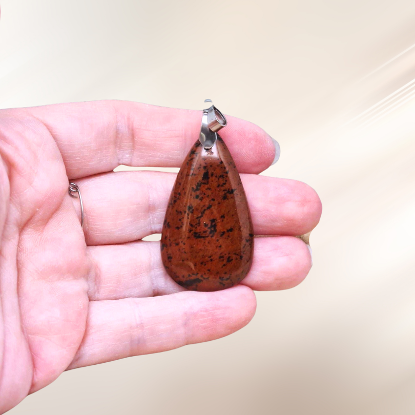 Pendentif en Obsidienne Acajou ou Mahogany (PE1232)