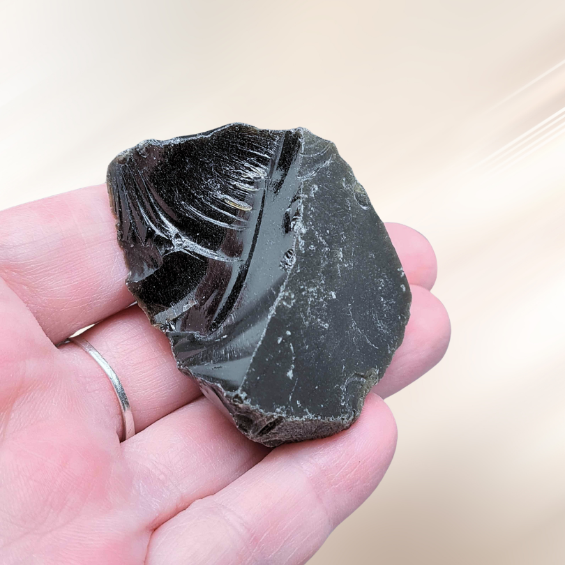 lithotherapie, obsidienne doree, pierre brute ENAE Mineraux