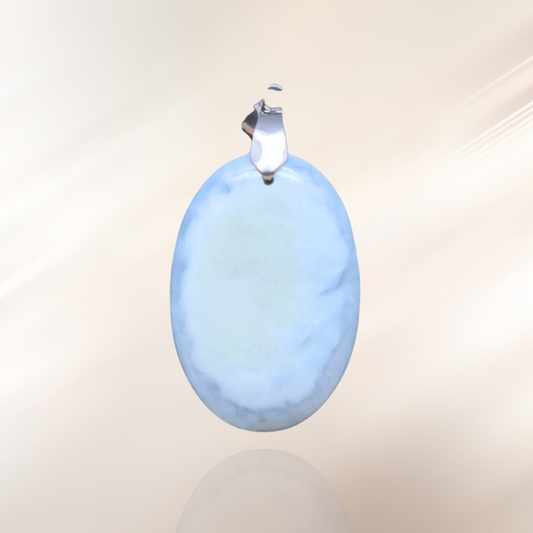 lithotherapie, opale bleue, pendentif, pierre ENAE Mineraux