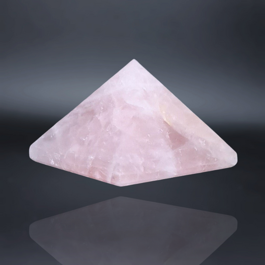 lithotherapie, pierre, pyramide, quartz rose ENAE Mineraux