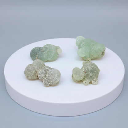 Lot de 4 Prehnite brutes