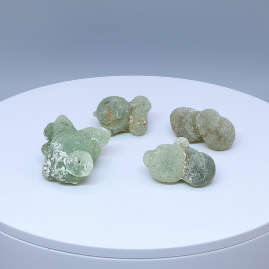 Lot de 4 Prehnite brutes