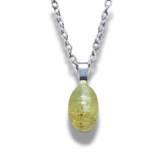Pendentif en Apatite jaune Œil de Chat (PE2065)
