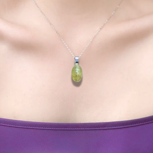 Pendentif en Apatite jaune (PE2065) - ENAE Minéraux