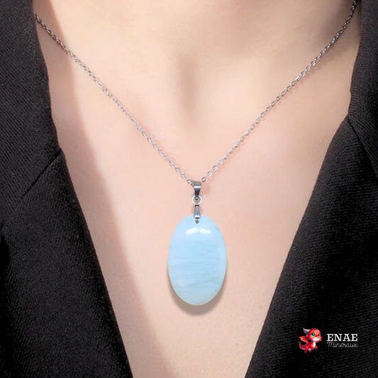 Pendentif en Aragonite bleue (PE2072)