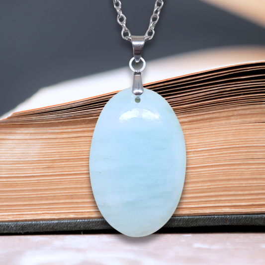 Pendentif en Aragonite bleue (PE2072)