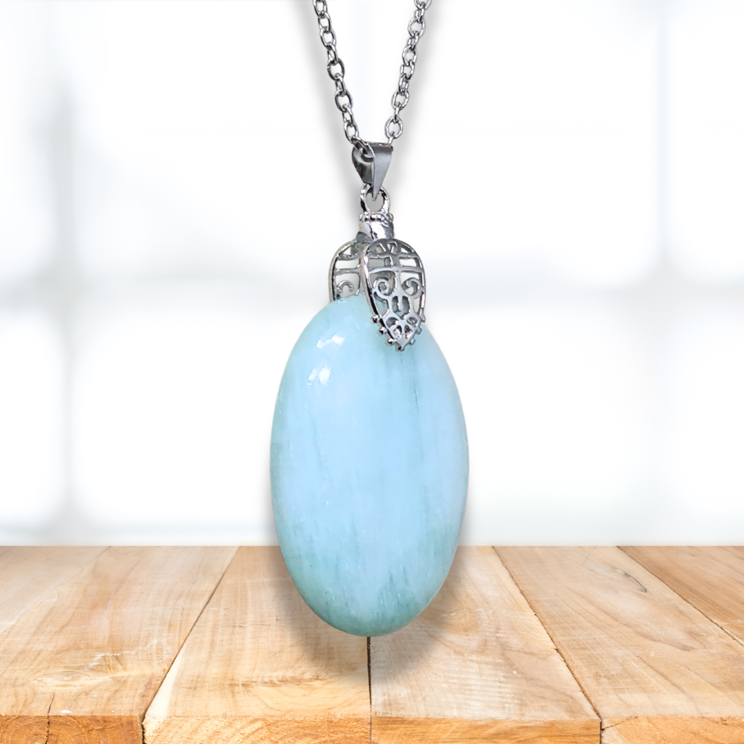 Pendentif en Aragonite bleue (PE2087) - ENAE Minéraux